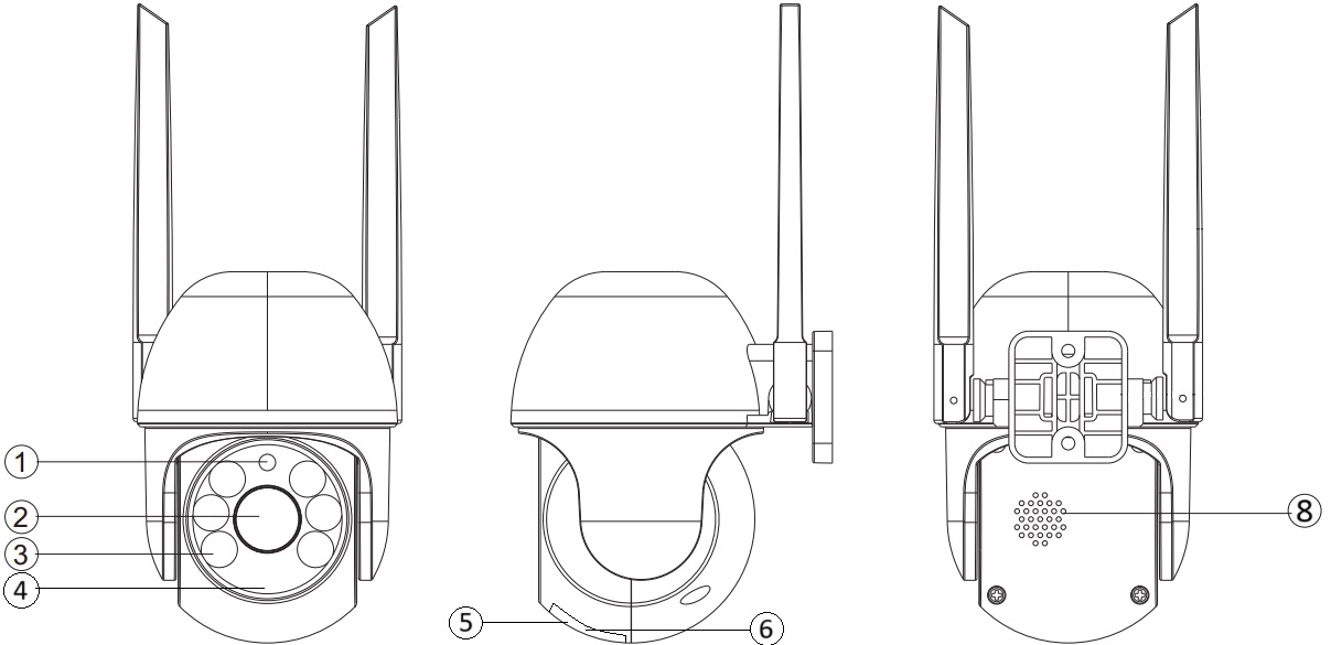 Présentation de la caméra extérieure 3MP WiFi NOUS W6